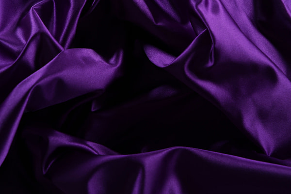 Bishop purple pure silk duchesse fabric | new tess