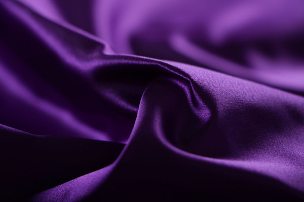 Bishop purple pure silk duchesse fabric | new tess