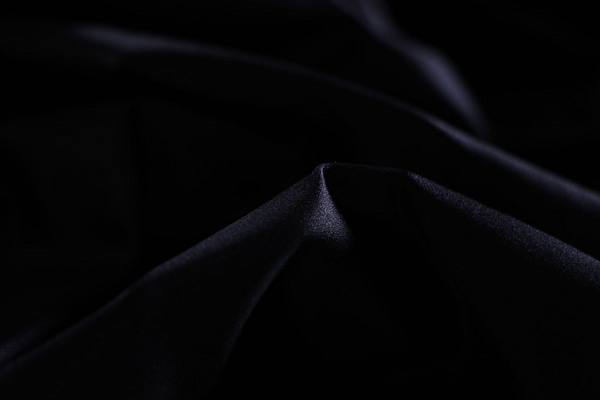 Navy blue pure silk duchesse fabric | new tess