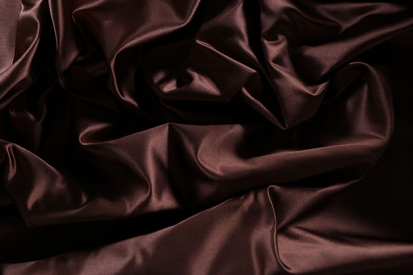 Tissu Couture Duchesse Marron châtaigne en Soie