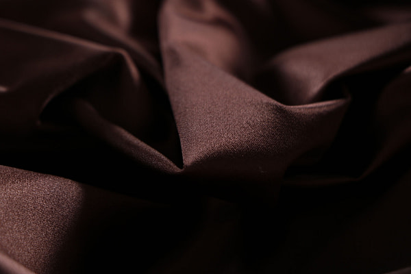Tissu Couture Duchesse Marron châtaigne en Soie