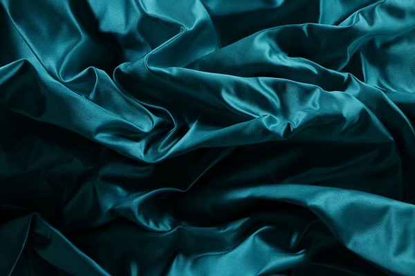 Tessuto Duchesse Pavone per Abbigliamento