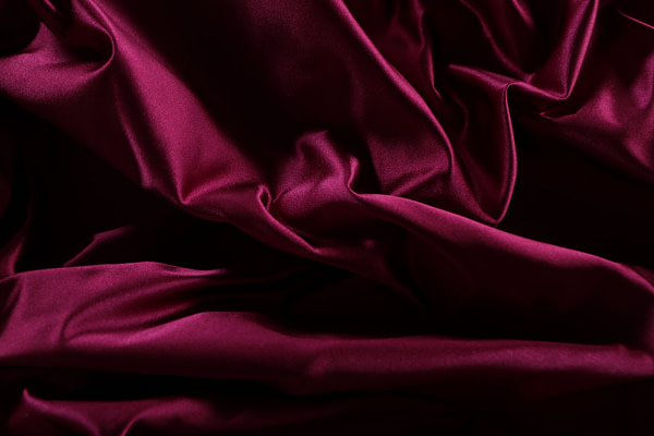 Burgundy red pure silk duchesse fabric | new tess