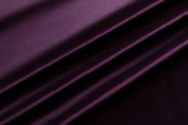 Aubergine purple pure silk duchesse fabric | new tess