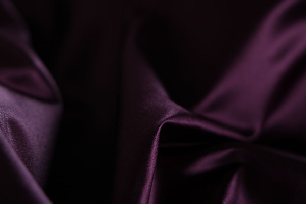 Aubergine purple pure silk duchesse fabric | new tess