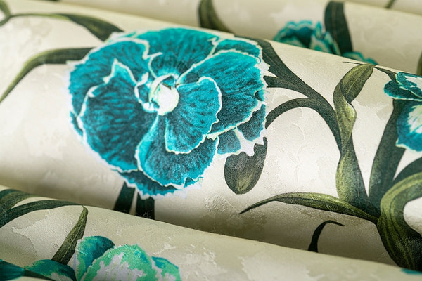 Tessuto jacquard floreale in viscosa | new tess