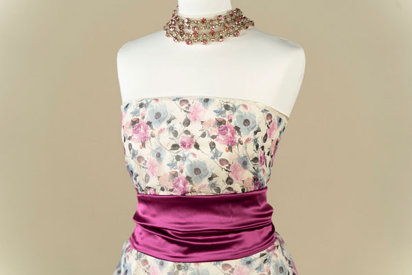 Floral silk georgette apparel fabric | new tess
