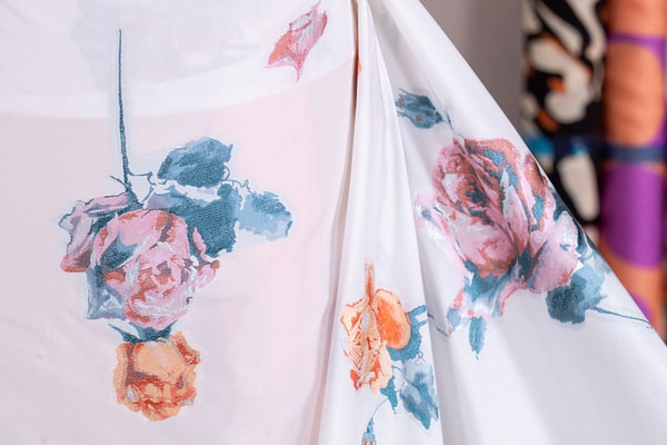 Tissu Couture Fleurs Jacquard UN001109