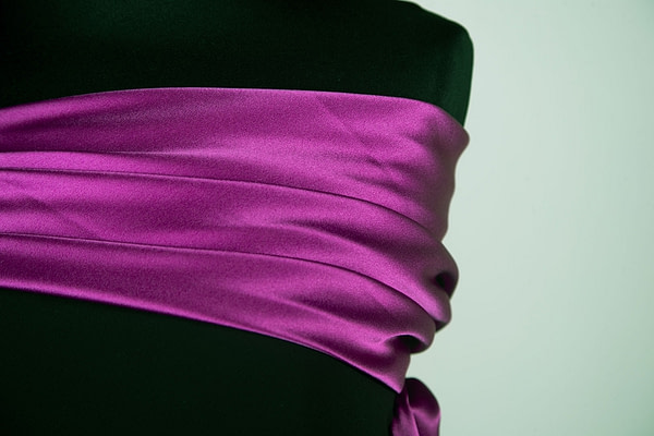 Purple silk crepe back satin | new tess