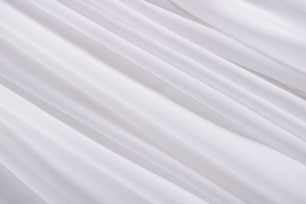 Optical white georgette fabric in pure silk | new tess