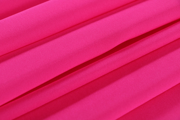 Fuchsia georgette fabric in pure silk | new tess