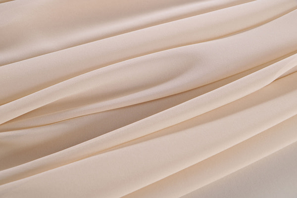 Almond beige georgette silk fabric | new tess