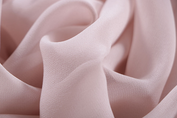 Petal pink georgette silk fabric | new tess