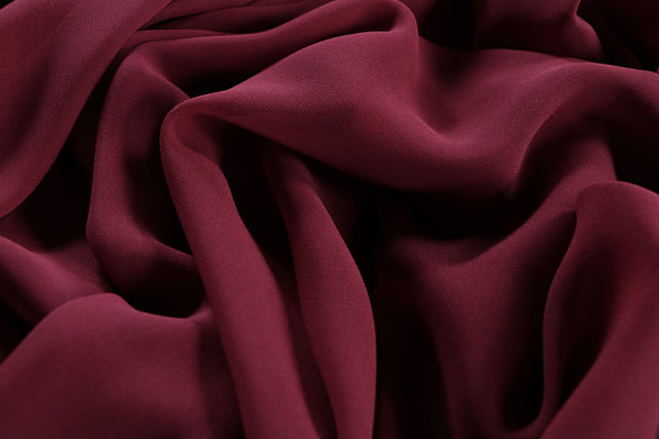 Burgundy purple georgette silk fabric | new tess