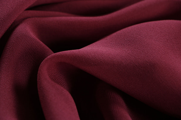Burgundy purple georgette silk fabric | new tess