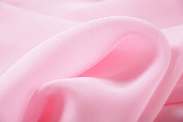 Tissu Couture Georgette Rose bébé en Soie