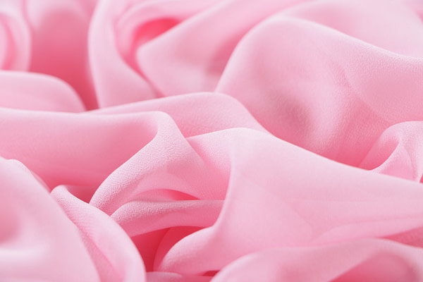 Tissu Couture Georgette Rose bébé en Soie