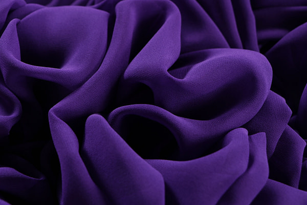 Blueberry purple georgette silk fabric | new tess
