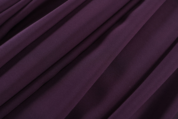 Plum purple georgette silk fabric | new tess