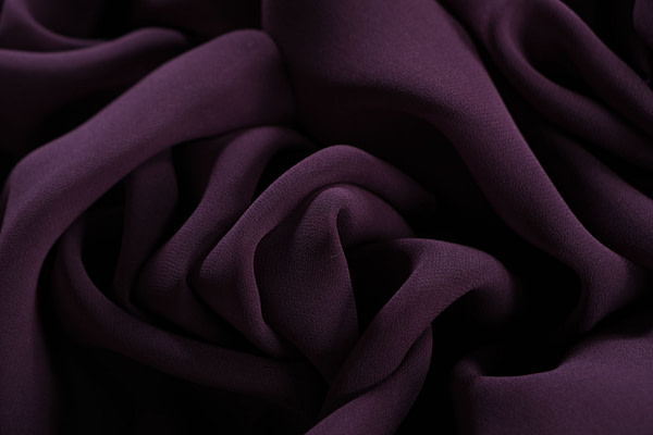 Plum purple georgette silk fabric | new tess