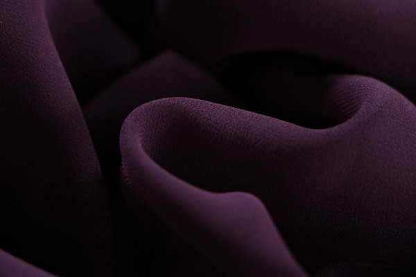 Plum purple georgette silk fabric | new tess