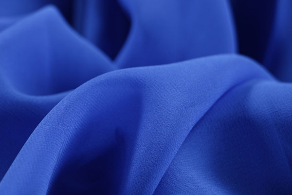 Electric blue georgette silk fabric | new tess