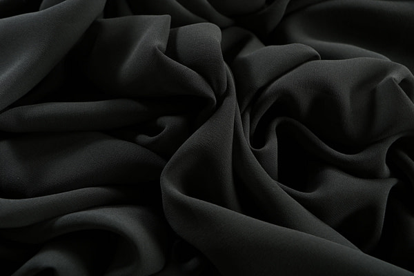 Forest green georgette silk fabric | new tess