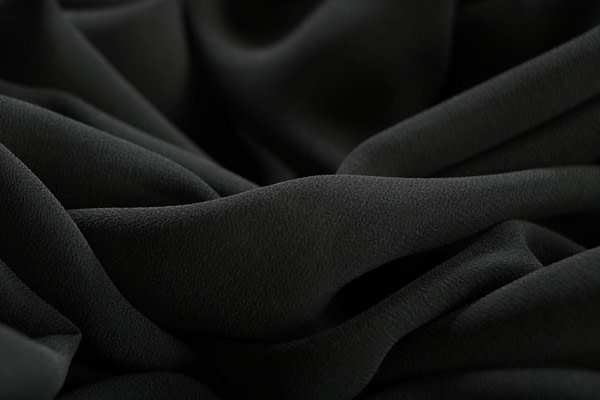 Forest green georgette silk fabric | new tess