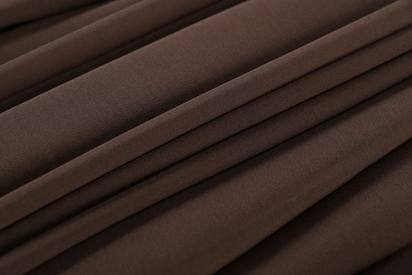 Bark brown georgette silk fabric | new tess