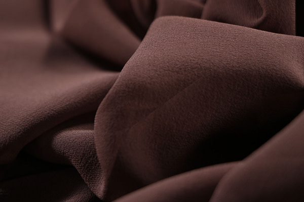 Dark brown georgette silk fabric | new tess