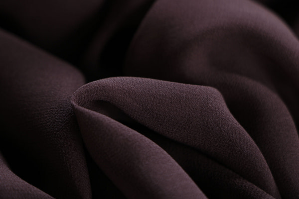 Tessuto Georgette Caffe per Abbigliamento
