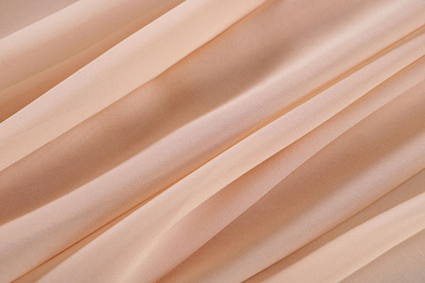 Biscuit beige georgette silk fabric | new tess