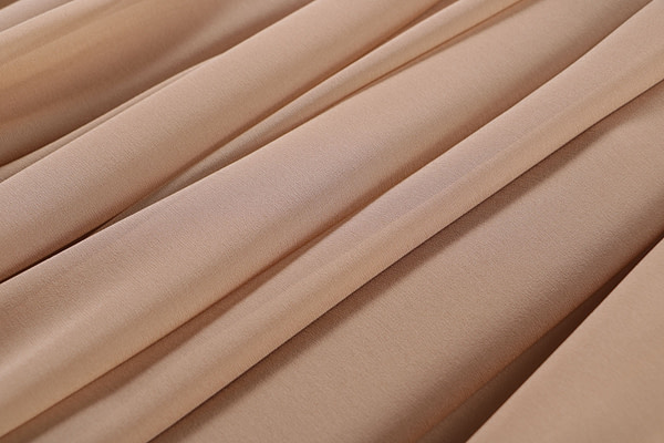 Honey brown georgette silk fabric | new tess