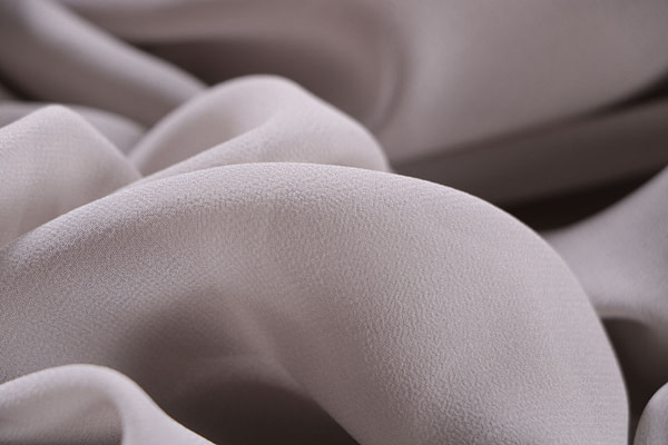 Steel silver georgette silk fabric | new tess
