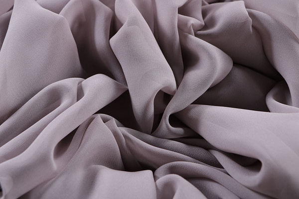 Silver silver georgette silk fabric | new tess