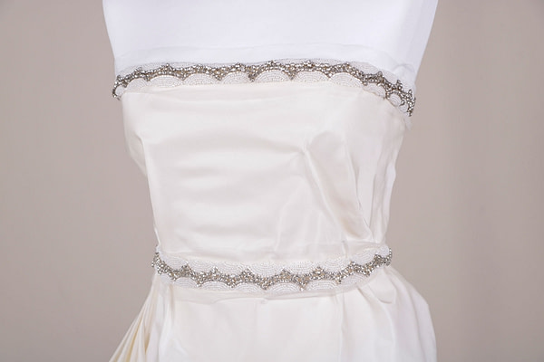 Tissu Couture Radzemire Blanc ivoire en Soie