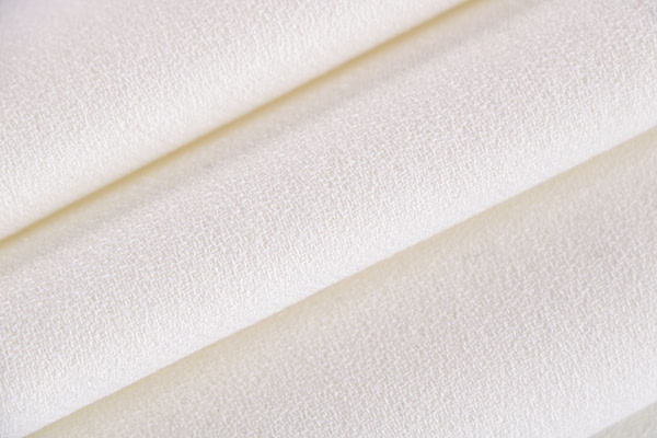 Tessuto Lana Stretch Bianco Ottico per abbigliamento