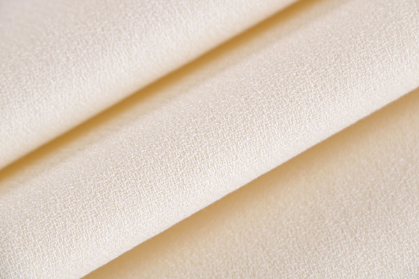 Tessuto Lana Stretch Avorio per Abbigliamento