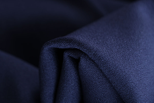 Ocean blue stretch wool fabric | new tess
