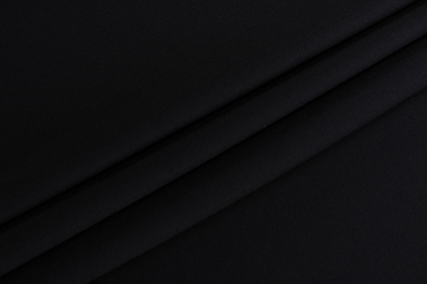 Black stretch wool fabric | new tess