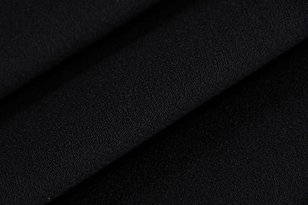 Black stretch wool fabric | new tess
