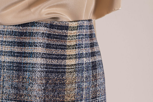 Tissu Couture Tartan Bouclé - Tweed UN001066