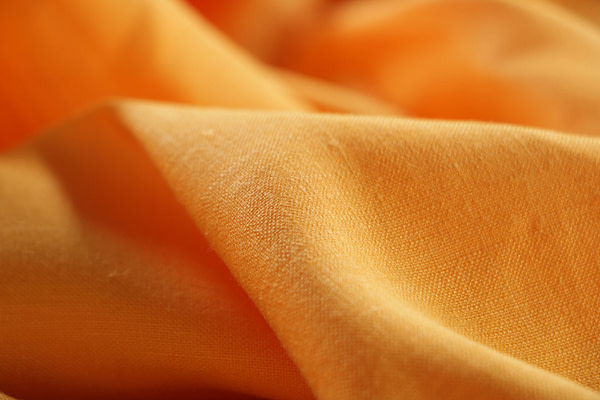 Sunflower yellow linen blend fabric | new tess