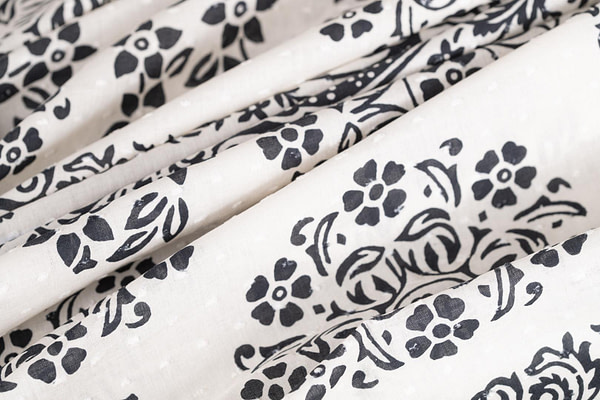 Flowers Print Apparel Fabric ST000339