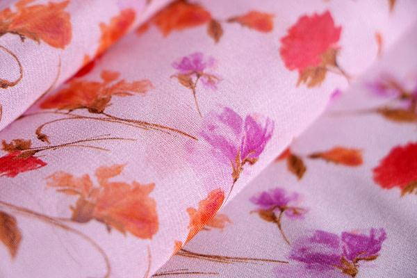 Flowers Print Apparel Fabric ST000691