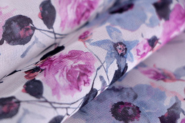 Flowers Print Apparel Fabric ST000697