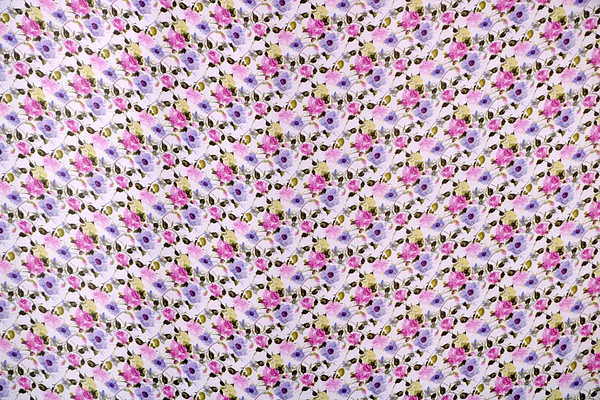 Flowers Print Apparel Fabric ST000699