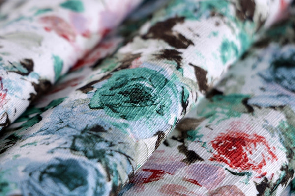 Flowers Print Apparel Fabric ST000717