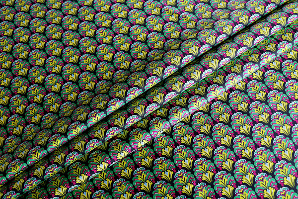 Flowers Print Apparel Fabric ST000783