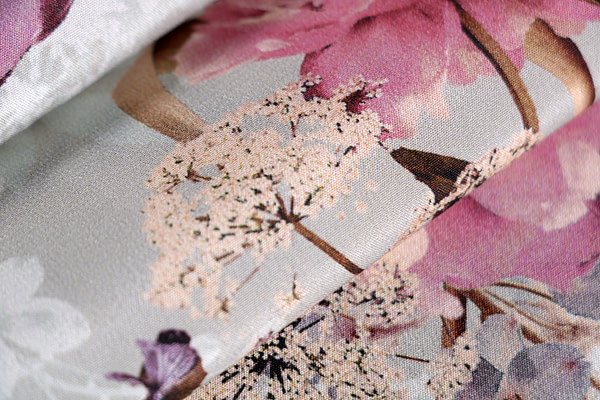 Flowers Print Apparel Fabric ST000812